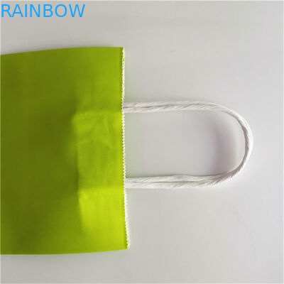 Kraft Kağıt CMYK 350gsm karton Kulplu Bakkal Alışveriş Torbaları