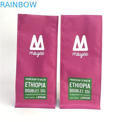 Alüminyum Folyo VMPET BPA içermeyen Yan Körüklü Torbalar 400ml Valfli