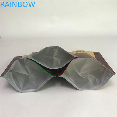 Dijital Baskı Örnekleri Mevcut Mat Alüminyum Folyo Torbalar Kahve Ambalajı İçin Özel Torbalar