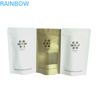 Kahve Paketleme için Kraft Kağıt Kahve Paketleme Torbaları Stand Up Torbalar