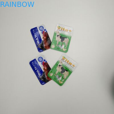 Özel baskılı açılıp kapanabilir mylar plastik tavuk besleme gıda ambalaj poşetleri inek için gıda sınıfı vakumlu poşetler