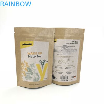 Stand Up Alüminyum Folyo Poşet Ambalaj Kahve Torbaları Kraft Kağıt Üreticileri Ambalaj Kahve Torbaları