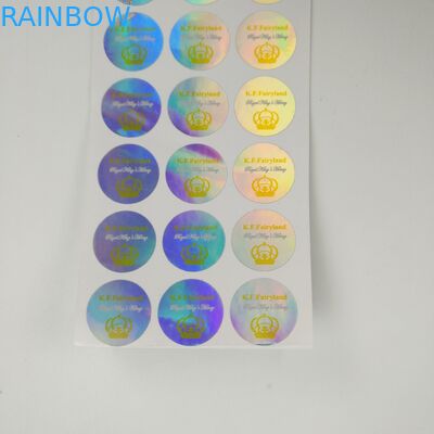 VMPET MOPP Holografik Yapıştırıcı Kutular İçin Özel Çıkartmalar