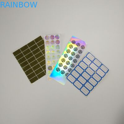 VMPET 60x60MM 20 Mikron Holografik Film Etiketi Şişeler İçin