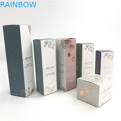 Beyaz Karton Kozmetik Sıcak Yaldız Kağıt Kutusu Yüz Kremi Ambalajı