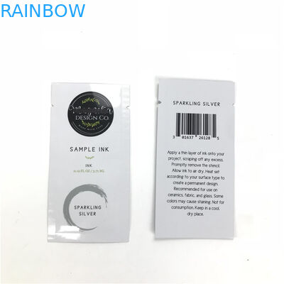 Yüz temizleyici Göz Serumu İçin Özelleştirilmiş Tek Kullanımlık Küçük Numune Torbası Makyaj Ürünleri İçin Üç Taraflı Mühürlü Poşet