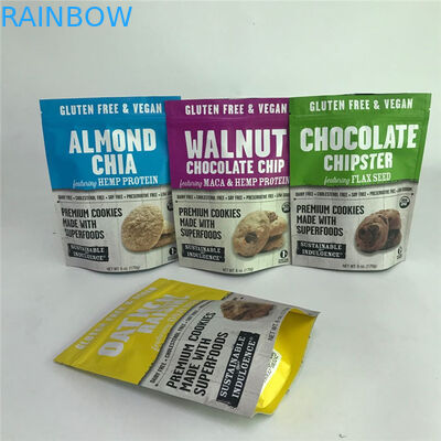 Dijital Baskı Açılıp Kapanabilir Mat Alüminyum Folyo Stand up Torbalar Gıda Ambalaj Torbaları