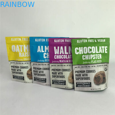 Dijital Baskı Açılıp Kapanabilir Mat Alüminyum Folyo Stand up Torbalar Gıda Ambalaj Torbaları