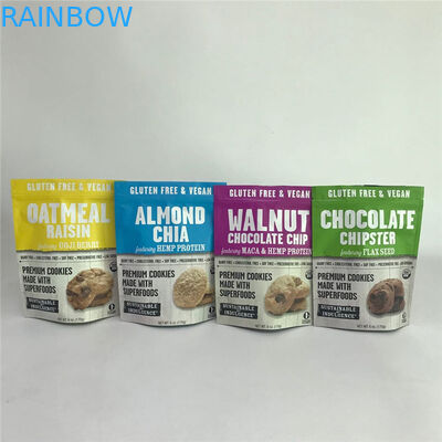 Dijital Baskı Açılıp Kapanabilir Mat Alüminyum Folyo Stand up Torbalar Gıda Ambalaj Torbaları