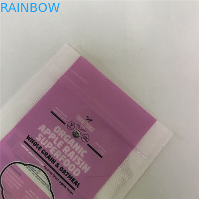 Parlak Yüzey Stand Up Ambalaj Torbaları Gıda Ambalajı için Pencereli Özel Torbalar