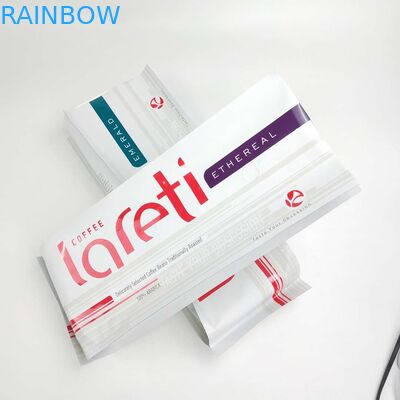 Kahve Çekirdeği Ambalaj Torbası İçin Alüminyum Folyo Valfli Özel Açılıp Kapanabilir Mat Film Yan Körüklü Çanta