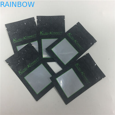 UV baskı KUSH PE Çocukların pencereli tütün poşetlerini açmasını önleyin