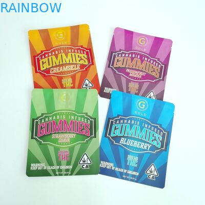 Dijital Baskı Üç Taraflı Mühürlü Torbalar Fermuarlı Özel Düz Çantalar