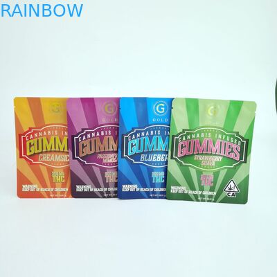 Dijital Baskı Üç Taraflı Mühürlü Torbalar Fermuarlı Özel Düz Çantalar