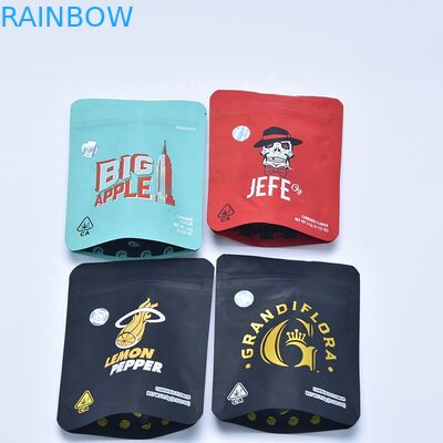 3.5 Gram Özel Baskı Ot Ambalajı Kilitli Koku Korumalı Çerezler Mylar Torbaları Çocukların Açamayacağı Kilitli Torba