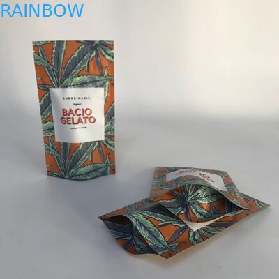 Özel Kabul Edilmiş Mat Alüminyum Folyo Ayağa Kannabsis Ambalaj Torbaları