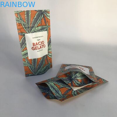Özel Kabul Edilmiş Mat Alüminyum Folyo Ayağa Kannabsis Ambalaj Torbaları