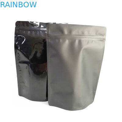 Mat veya Parlak Alüminyum Folyo Özel Kabul Edilen Fermuarlı Dik Torbalar