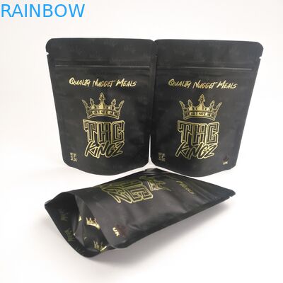 Dijital Baskı Koku Korumalı 3.5g Kuru Çiçek Esrar Ambalaj Mylar Folyo Çanta Yumuşak Dokunmatik Film Torbaları