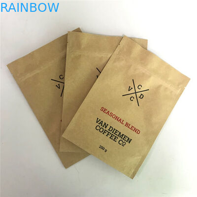 Gözyaşı Çentikli ve Mat Pencereli Kraft Zip Kilidi Ayakta Torbalar