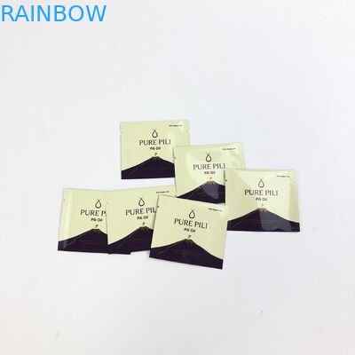 Örnek Ambalaj için Özel Baskılı Alüminyum Folyo Üç Tarafı Kapalı Kozmetik Poşet