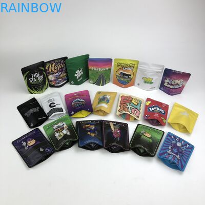 100micron VMPET Koku Korumalı Kurabiye Çantası 3.5g 7g 14g Esrar Mylar