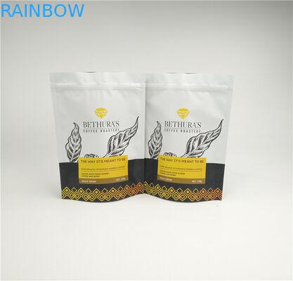 Kahve Çekirdekleri İçin 140mic MOPP Yeniden Kullanılabilir Yan Körüklü Mylar Çanta