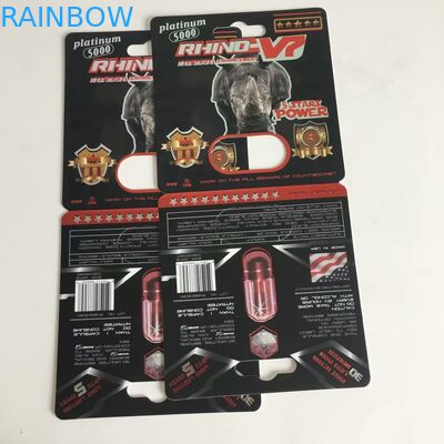 Hap Kapsül Ambalajı İçin Özelleştirilmiş Dört Renkli Magnum Kağıt Kartları Papaer Kutuları