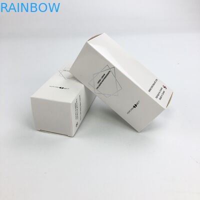 Kozmetik Örnek Gıda Kirpik Kağıt Kutusu Ambalajı İçin 350g Beyaz Karton ile Toptan Özel Sıcak Damgalama Mat Film