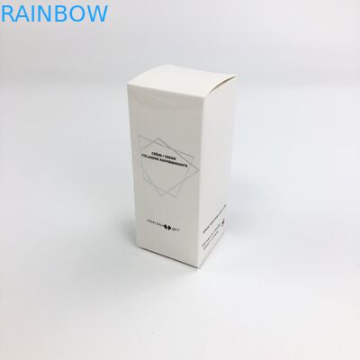 Kozmetik Örnek Gıda Kirpik Kağıt Kutusu Ambalajı İçin 350g Beyaz Karton ile Toptan Özel Sıcak Damgalama Mat Film
