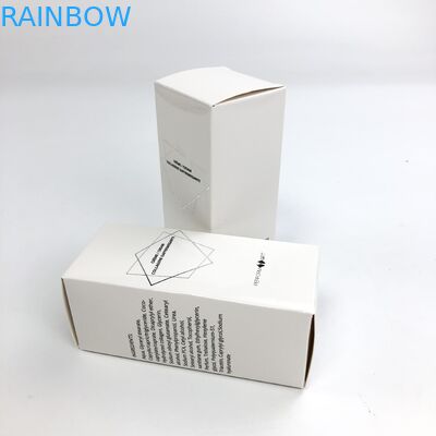 Kozmetik Örnek Gıda Kirpik Kağıt Kutusu Ambalajı İçin 350g Beyaz Karton ile Toptan Özel Sıcak Damgalama Mat Film