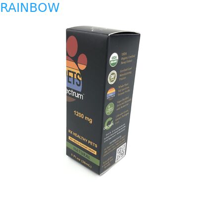 Tıp Spary Şişeler takı Kağıt Kutusu Ambalaj için 400g Kalınlık Beyaz Karton ile Özel Parlak Film