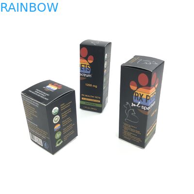 Tıp Spary Şişeler takı Kağıt Kutusu Ambalaj için 400g Kalınlık Beyaz Karton ile Özel Parlak Film