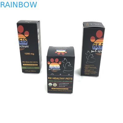 Tıp Spary Şişeler takı Kağıt Kutusu Ambalaj için 400g Kalınlık Beyaz Karton ile Özel Parlak Film