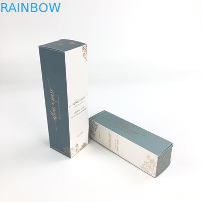 Özel perakende logo baskılı cilt bakım şişeleri veya kavanozlar ambalaj kağıt kozmetik kutusu