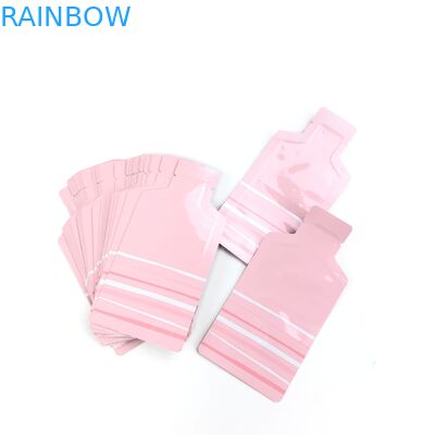 Kuru Meyve Kuruyemiş Ambalaj Torbası İçin Şeffaf Pencereli OEM Özel Pembe Logo Boyutu Açılıp Kapanabilir