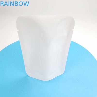 Özel Açılıp Kapanabilir Isı Yalıtımı YOK Fermuar Doypack Yeniden Kapatma Kılıfı Stand Up Kılıfı Çiçek Tohumu Beyaz PE NY Malzeme Ambalaj Çantası