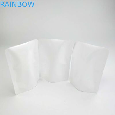 Özel Açılıp Kapanabilir Isı Yalıtımı YOK Fermuar Doypack Yeniden Kapatma Kılıfı Stand Up Kılıfı Çiçek Tohumu Beyaz PE NY Malzeme Ambalaj Çantası