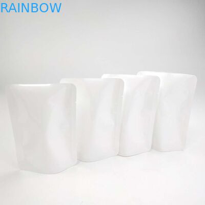 Özel Açılıp Kapanabilir Isı Yalıtımı YOK Fermuar Doypack Yeniden Kapatma Kılıfı Stand Up Kılıfı Çiçek Tohumu Beyaz PE NY Malzeme Ambalaj Çantası