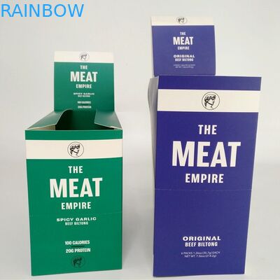 Özel Baskılı Küçük Sığır Sarsıntılı Karton Kağıt Kutuları Snack Enerji Bar Ekran Kutusu Için Kraft Kağıt Kutusu