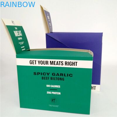 Özel Baskılı Sığır Biltong Koleksiyonu Kağıt Kutusu Kek Çikolata Oluklu Mukavva Teşhir Kutuları