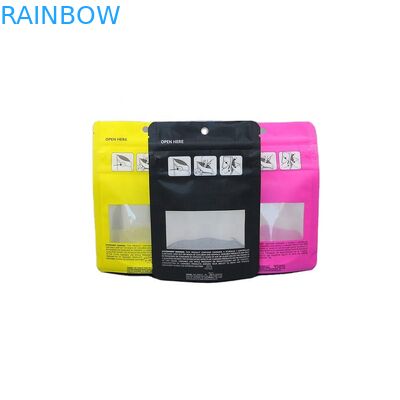 Üçlü Fermuarlı CBD Candy Mylar Kilitli Kese 200mic