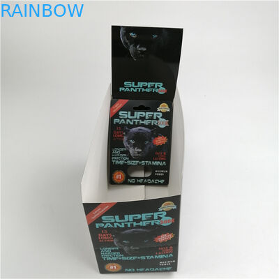 Erkek Geliştirme Hapları Rhino 3d Seks Hapı Ambalaj Blister Kartı 600k 700k Lentiküler Kart