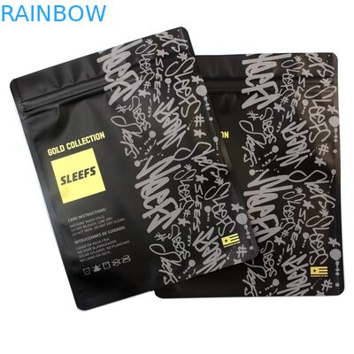 Promosyon Logo Baskı Fermuarlı Tişört Zip kilidi Şeffaf Opp Ambalaj Konfeksiyon Poli Çanta