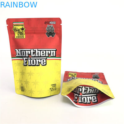 Gummy Mylar PE CMYK 180mic Bitkisel Stand Up Çanta Ofset Baskı