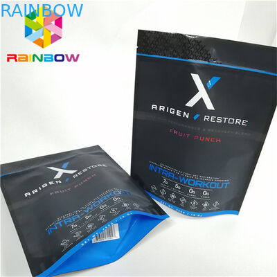 Küçük miktar dik kağıt torbalar, kilitli düz kağıt torbalar, yırtma çentikleri ile özel baskılı