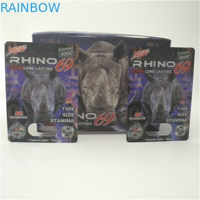 3d Kapsül Blister Kart Ambalajı Rhino 99 9000