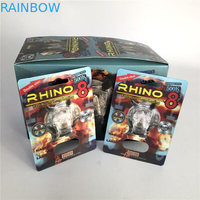 12mm Kapaklı 3D Extreme Rhino 8 500K Blister Ekleme Kartı SGS