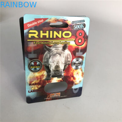 12mm Kapaklı 3D Extreme Rhino 8 500K Blister Ekleme Kartı SGS