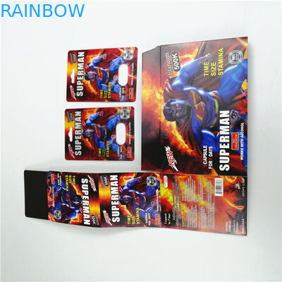 Seks Hapı için 350g Karton Gravnre Baskı Blister Kart Ambalajı